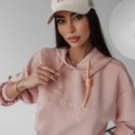 Bluza z kapturem Sienna Ola Voga brzoskwiniowa