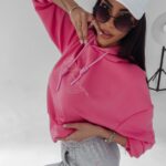 Bluza z kapturem Sienna Ola Voga różowa