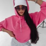 Bluza z kapturem Sienna Ola Voga różowa