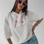 Bluza z kapturem Sienna Ola Voga ecru