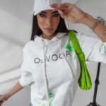 Bluza kangurka Magma Ola Voga ecru-zielona