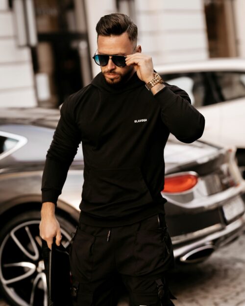 Bluza męska z kapturem Clark Ola Voga czarna