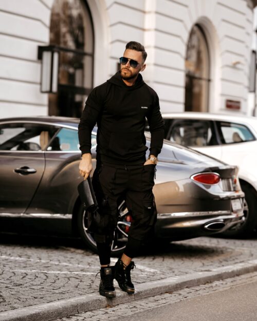 Bluza męska z kapturem Clark Ola Voga czarna