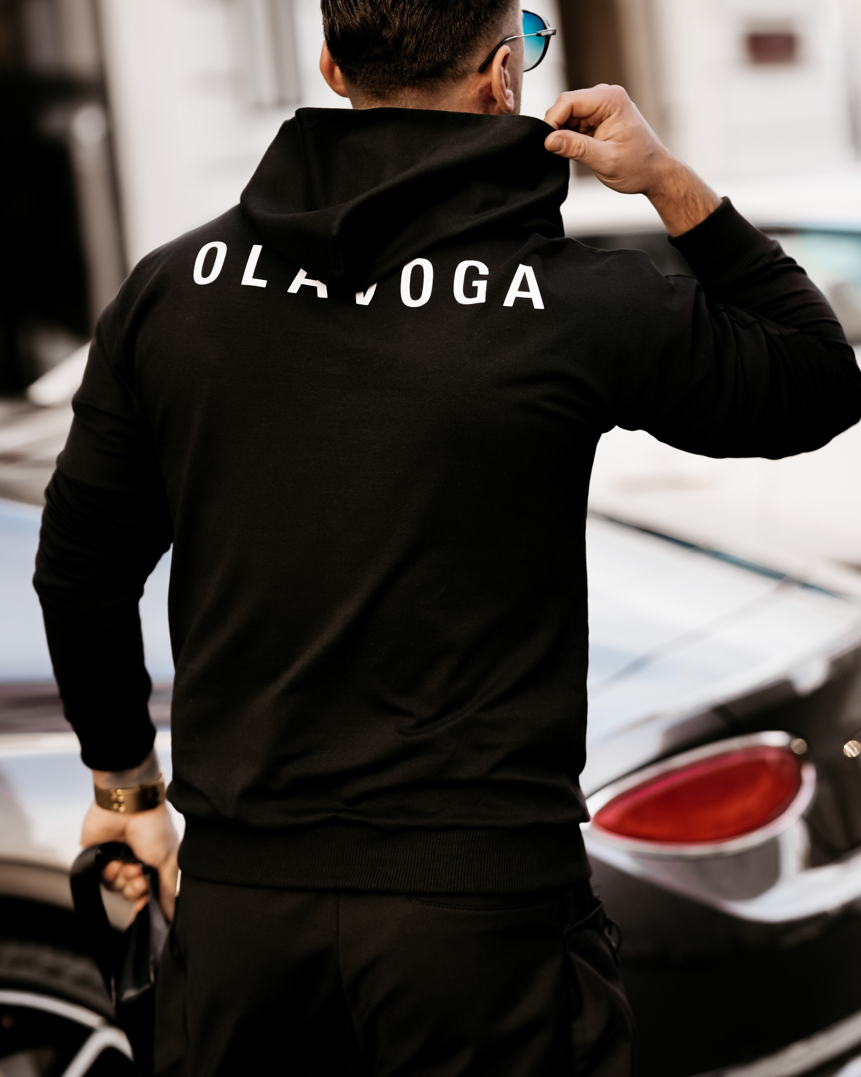 Bluza męska z kapturem Clark Ola Voga czarna Bluza męska z kapturem Clark Ola Voga czarna