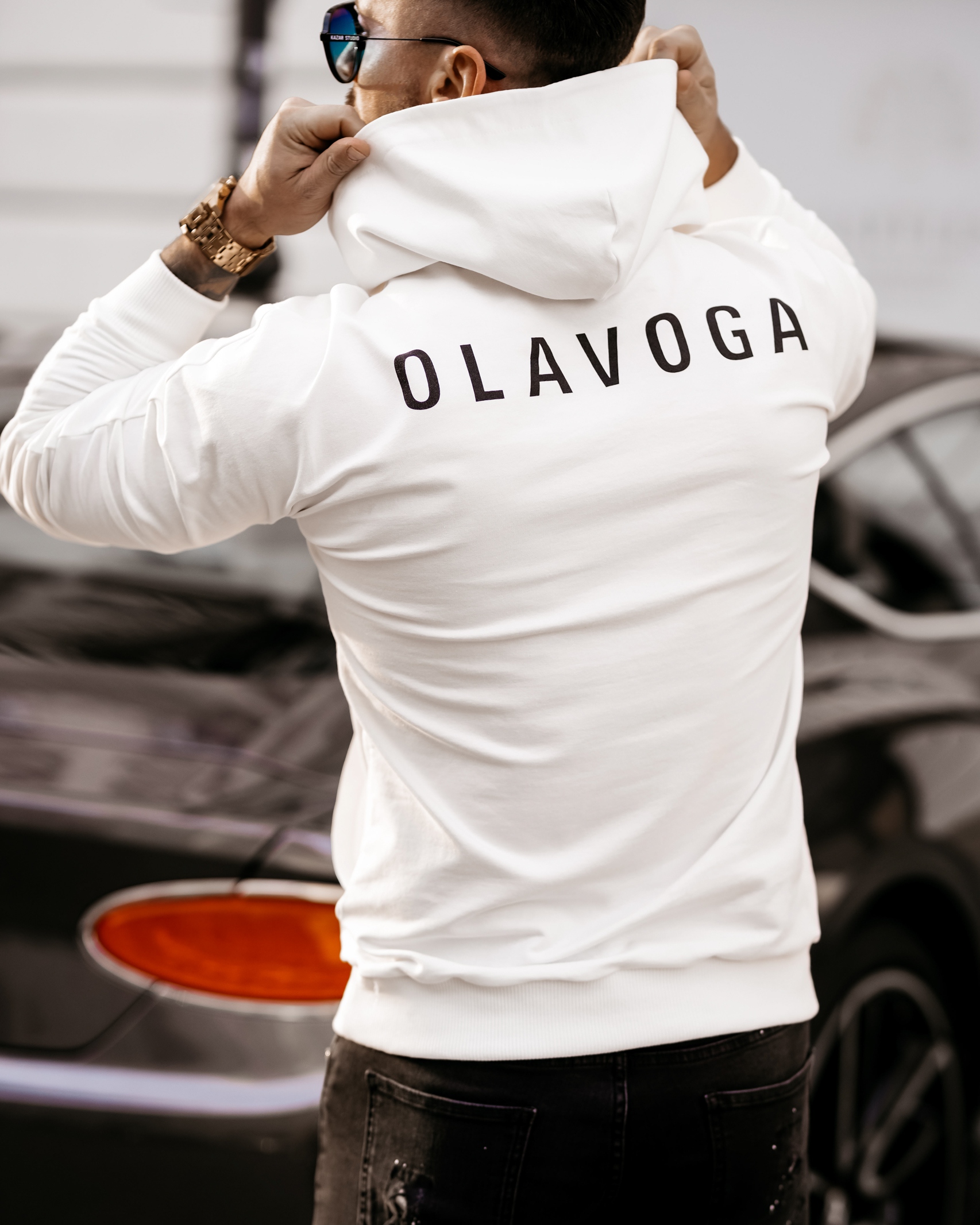 Bluza męska z kapturem Clark Ola Voga ecru Bluza męska z kapturem Clark Ola Voga ecru