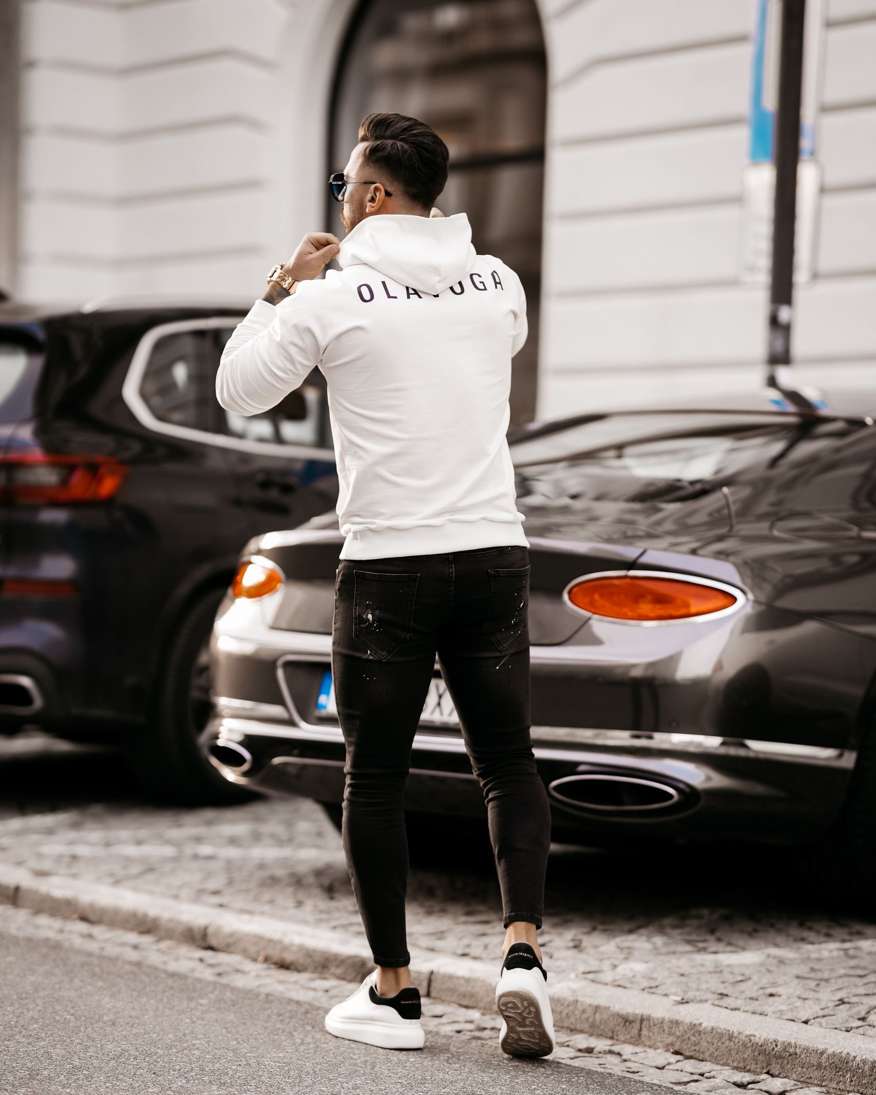 Bluza męska z kapturem Clark Ola Voga ecru Bluza męska z kapturem Clark Ola Voga ecru