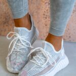 Buty sportowe Sezon Rock biało-srebrne