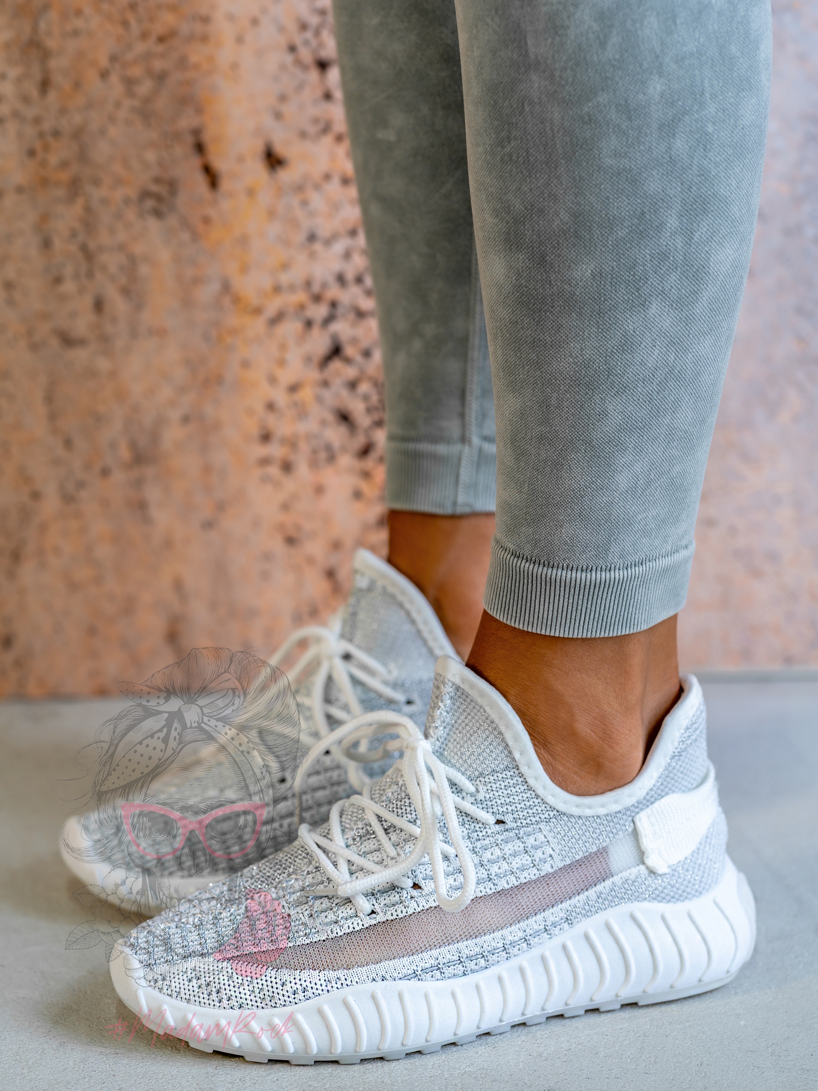 Buty sportowe Sezon Rock biało-srebrne Buty sportowe Sezon Rock biało-srebrne