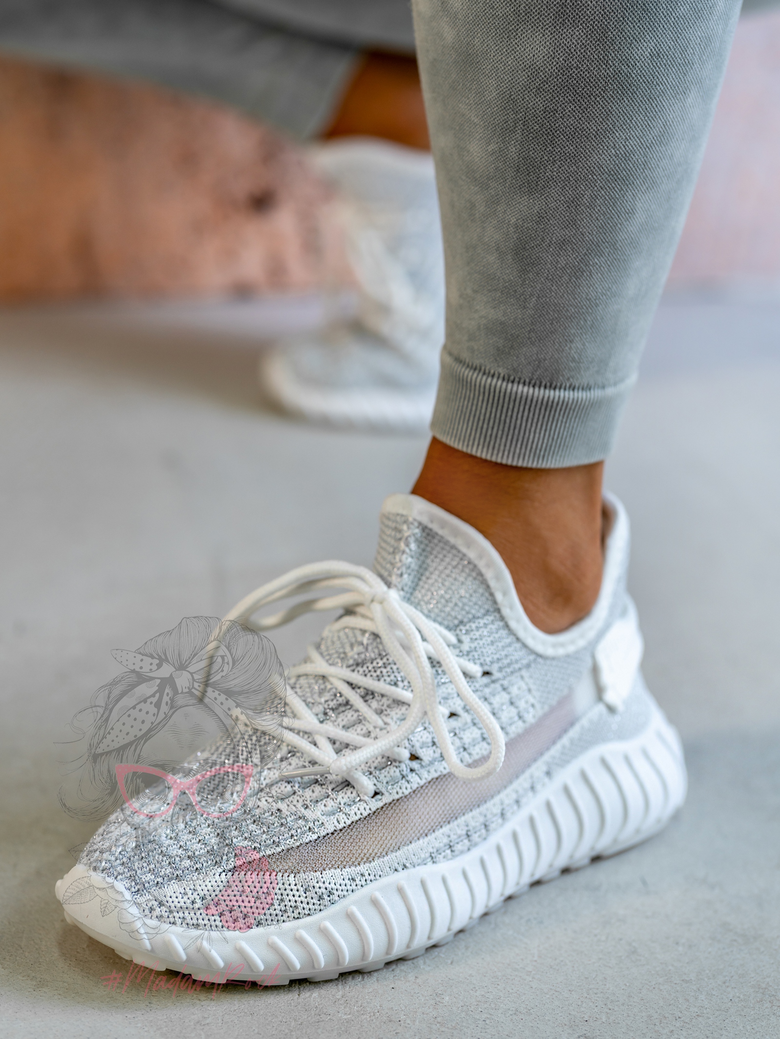 Buty sportowe Sezon Rock biało-srebrne Buty sportowe Sezon Rock biało-srebrne