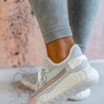 Buty sportowe Sezon Rock biało-srebrne