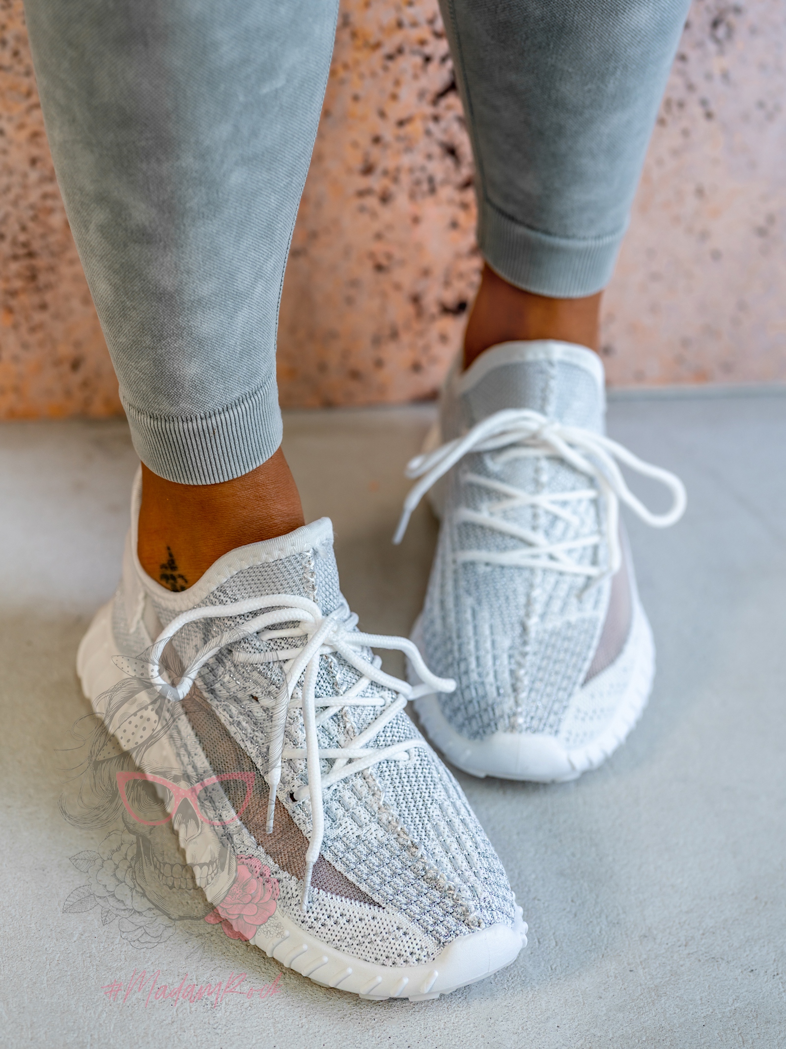 Buty sportowe Sezon Rock biało-srebrne Buty sportowe Sezon Rock biało-srebrne