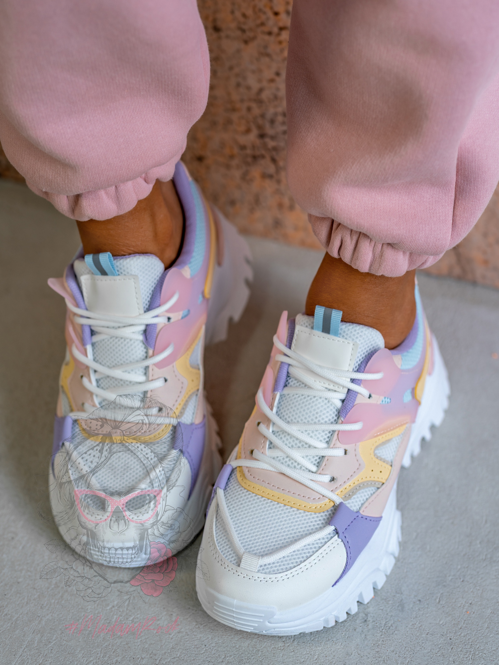 Buty sportowe Madam Cakes pudrowe