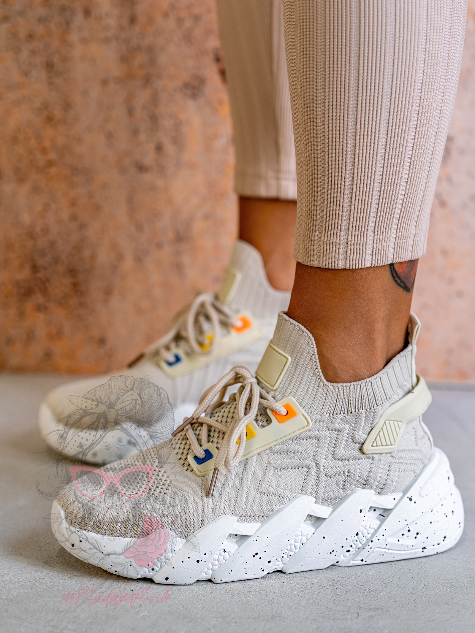 Buty sportowe Madam Codeco beżowe