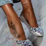 Balerinki z kamieniami Madam Stones srebrne