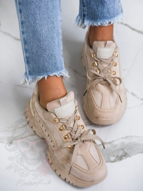 Buty sportowe Madam Meling beżowe
