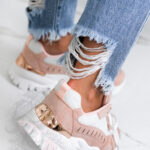 Buty sportowe Madam Meling pudrowe