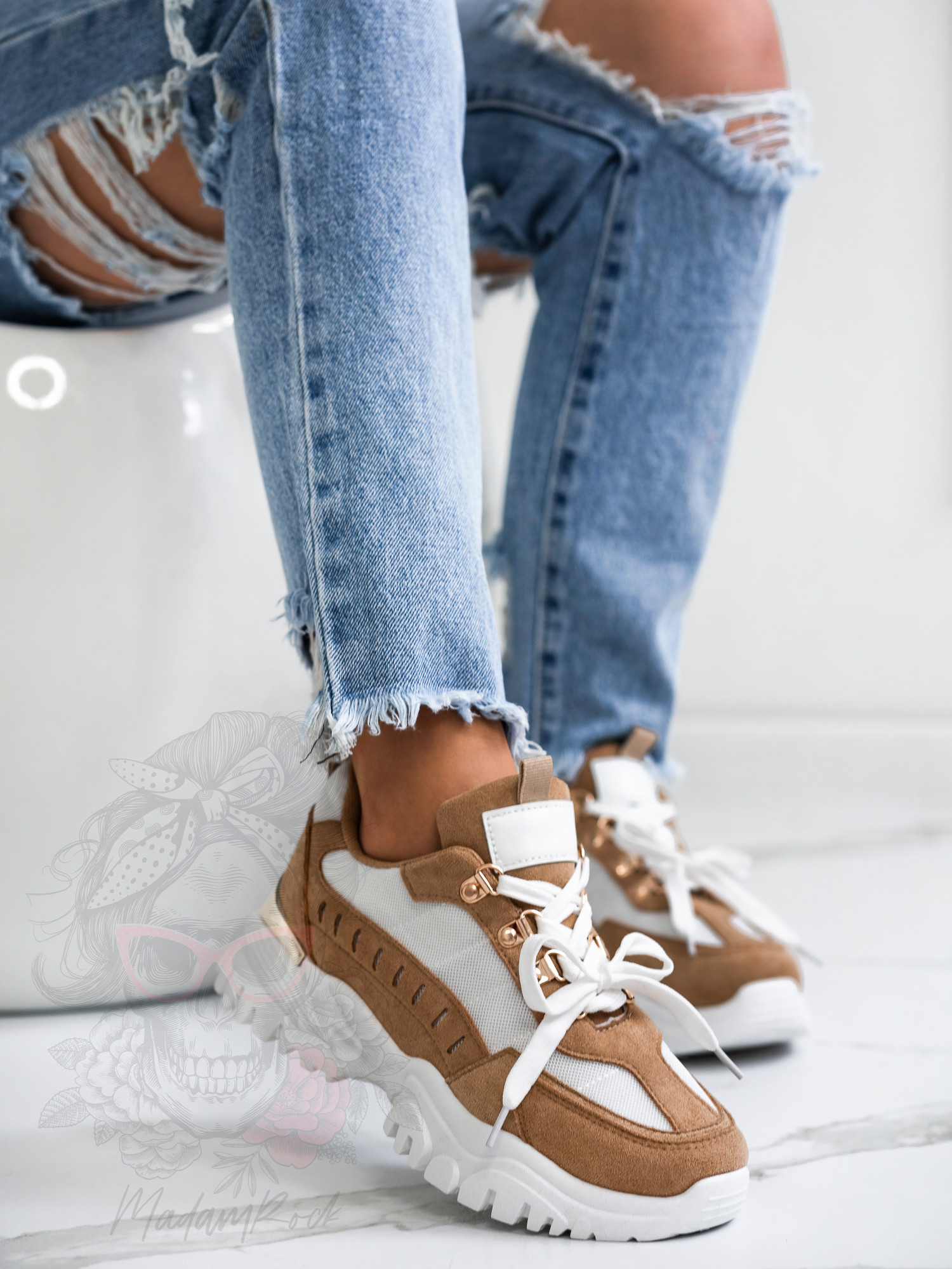 Buty sportowe Madam Meling karmelowe Buty sportowe Madam Meling karmelowe