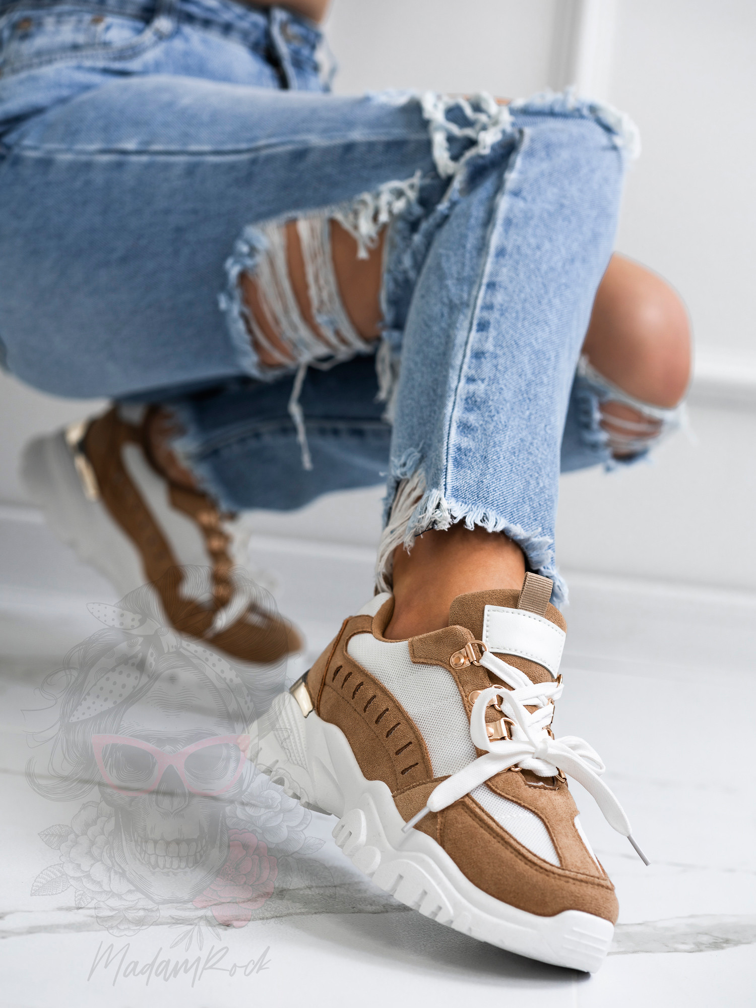 Buty sportowe Madam Meling karmelowe Buty sportowe Madam Meling karmelowe