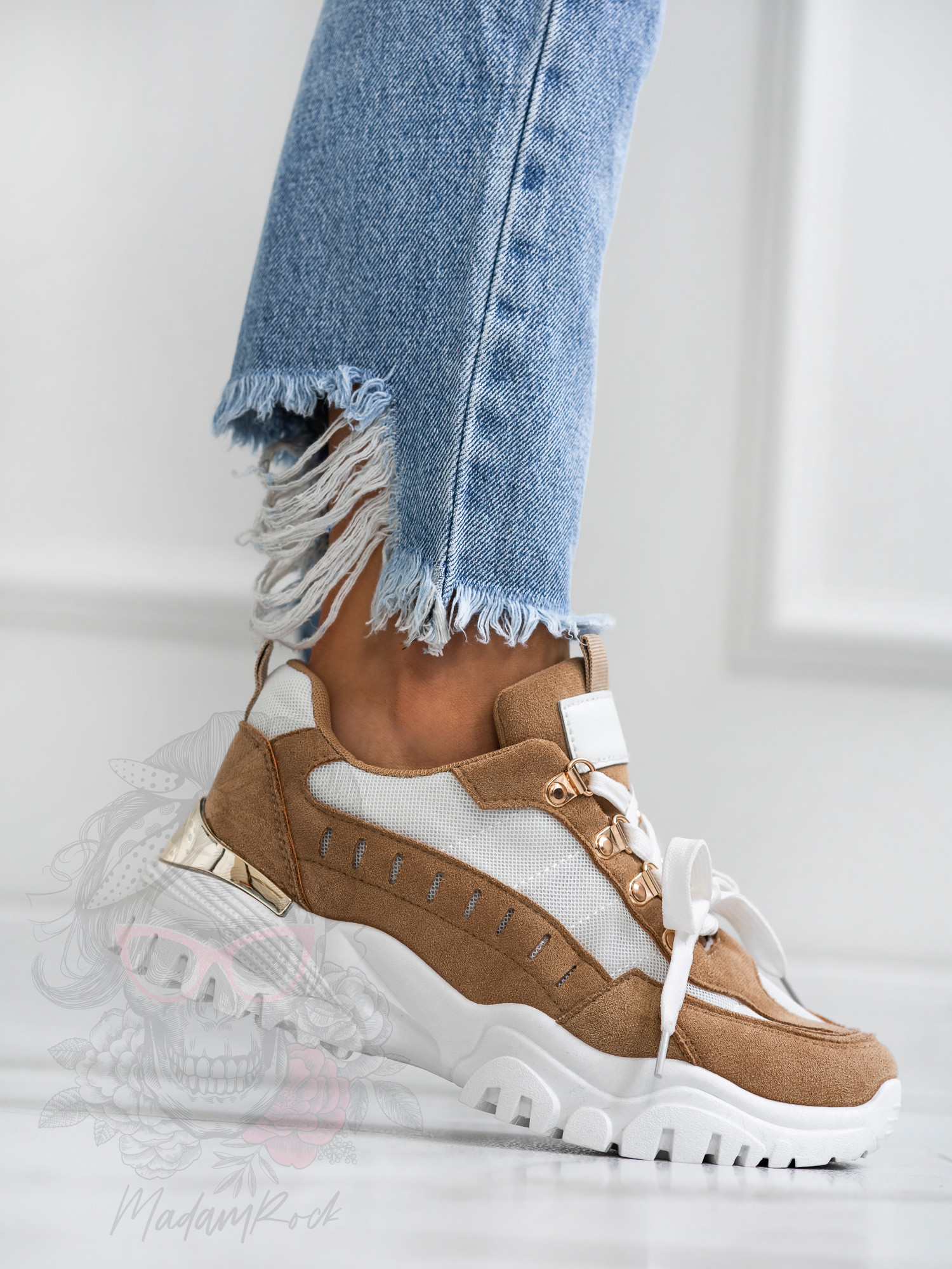 Buty sportowe Madam Meling karmelowe Buty sportowe Madam Meling karmelowe