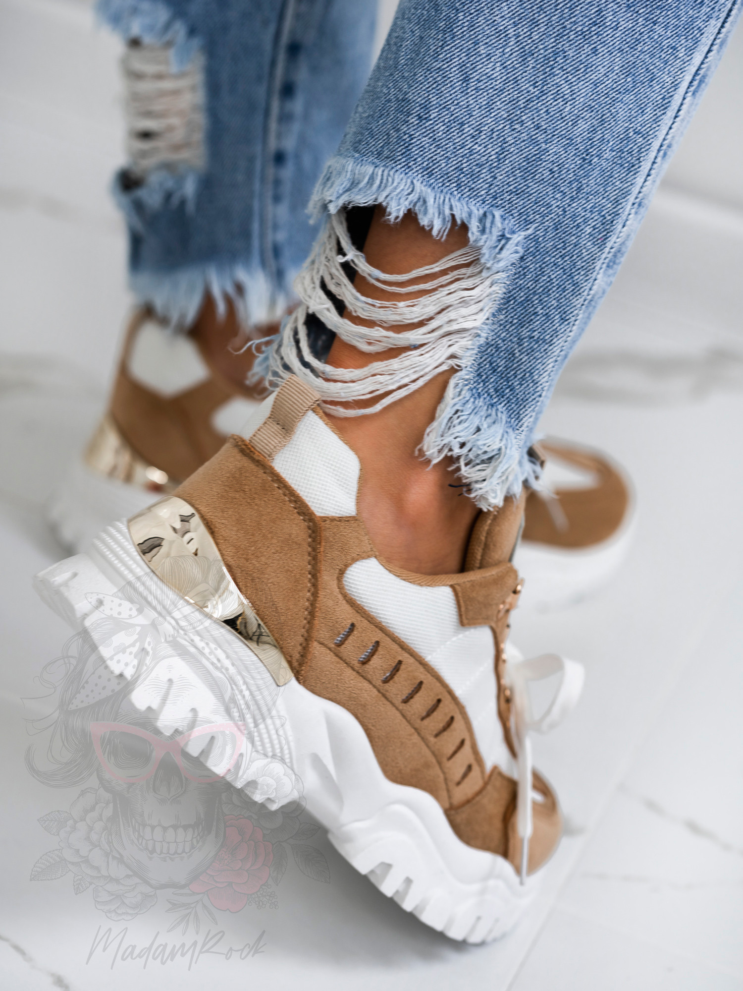 Buty sportowe Madam Meling karmelowe Buty sportowe Madam Meling karmelowe