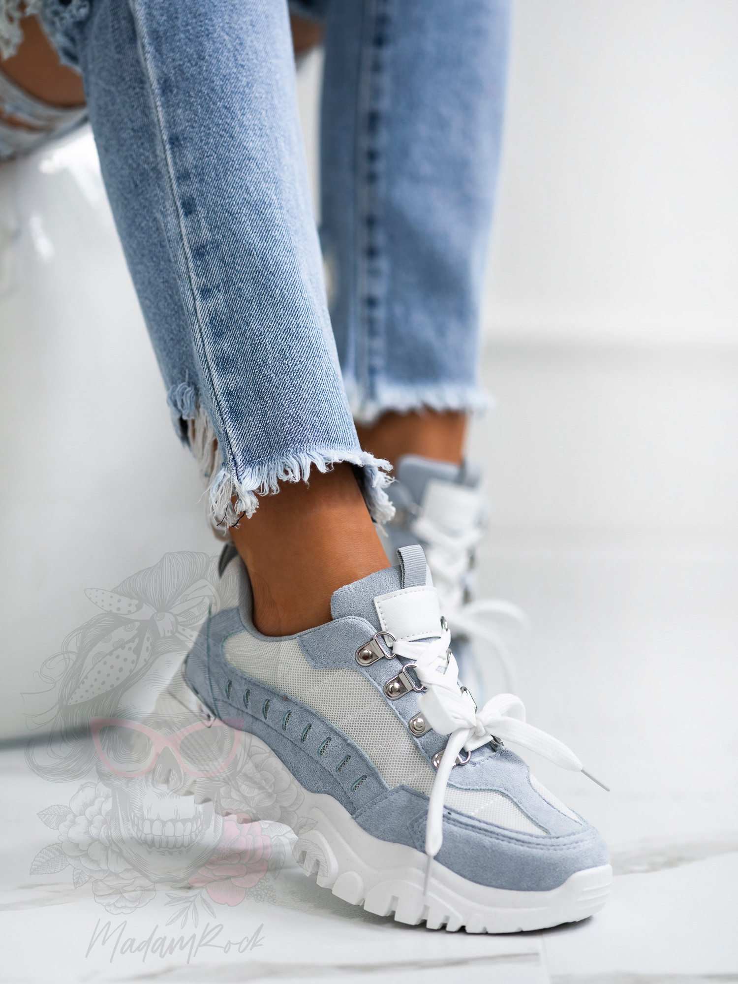 Buty sportowe Madam Meling błękitne