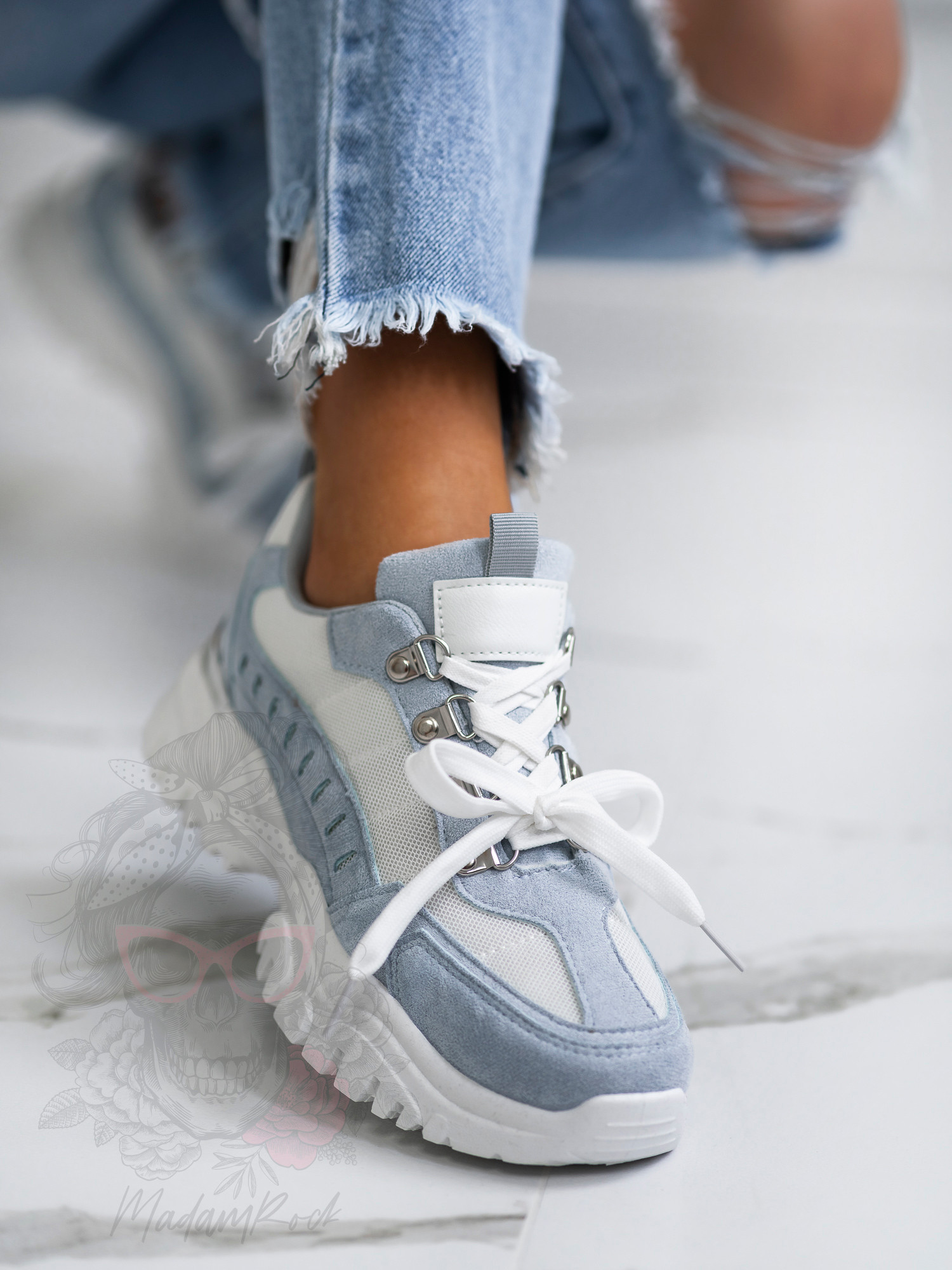 Buty sportowe Madam Meling błękitne