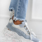 Buty sportowe Madam Meling błękitne