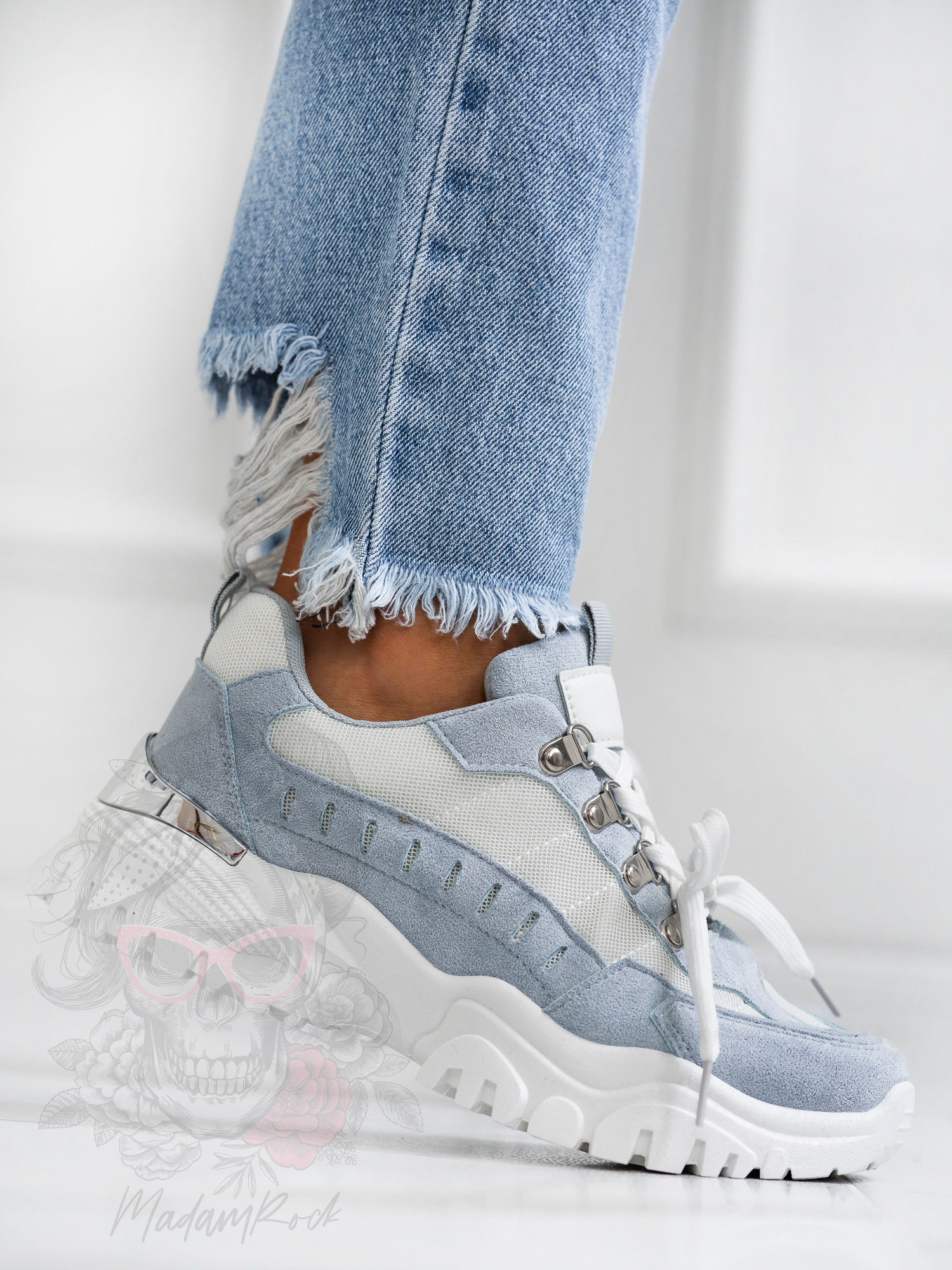 Buty sportowe Madam Meling błękitne