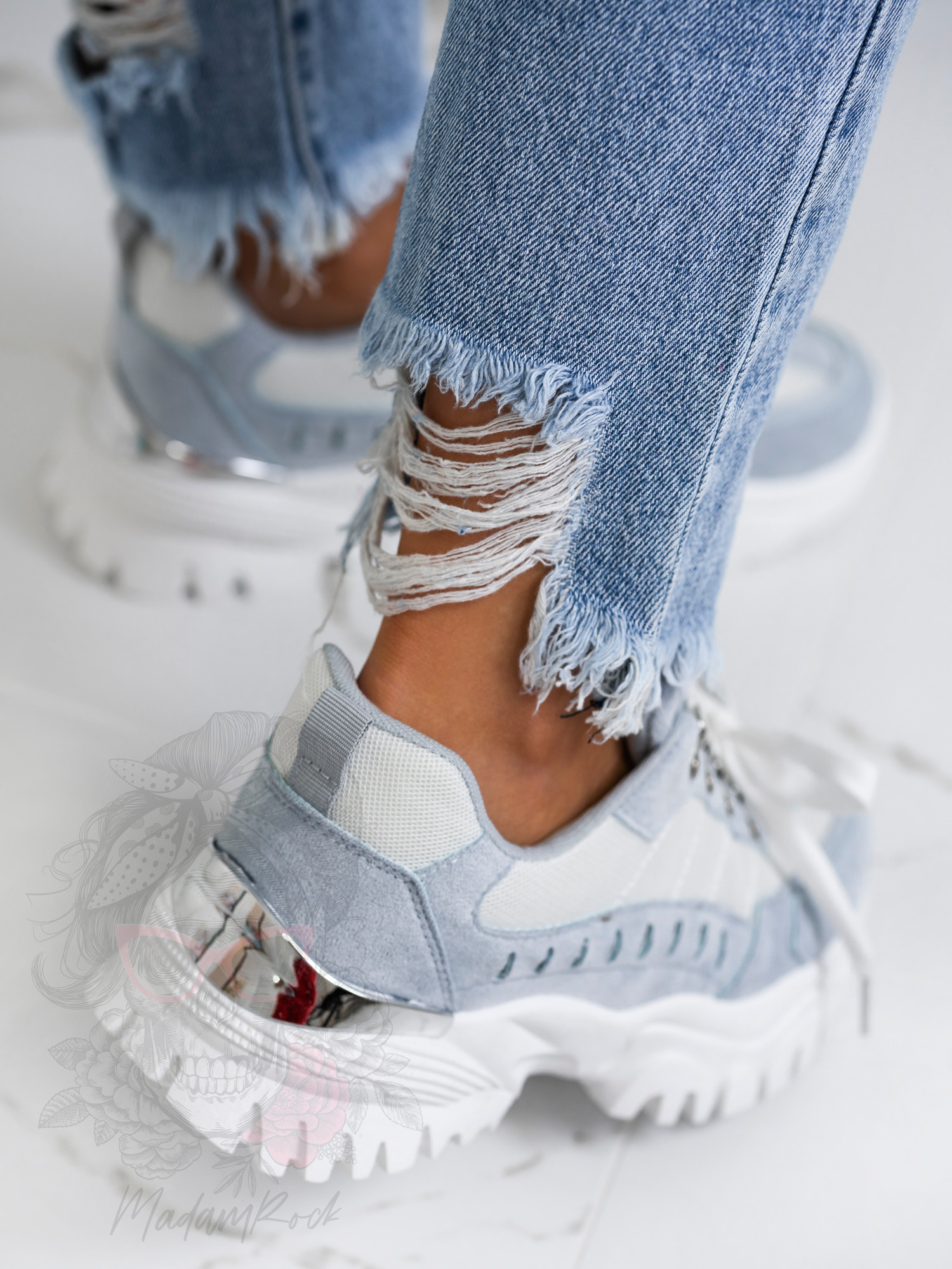 Buty sportowe Madam Meling błękitne