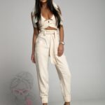 Spodnie chinosy Bandżi beżowe