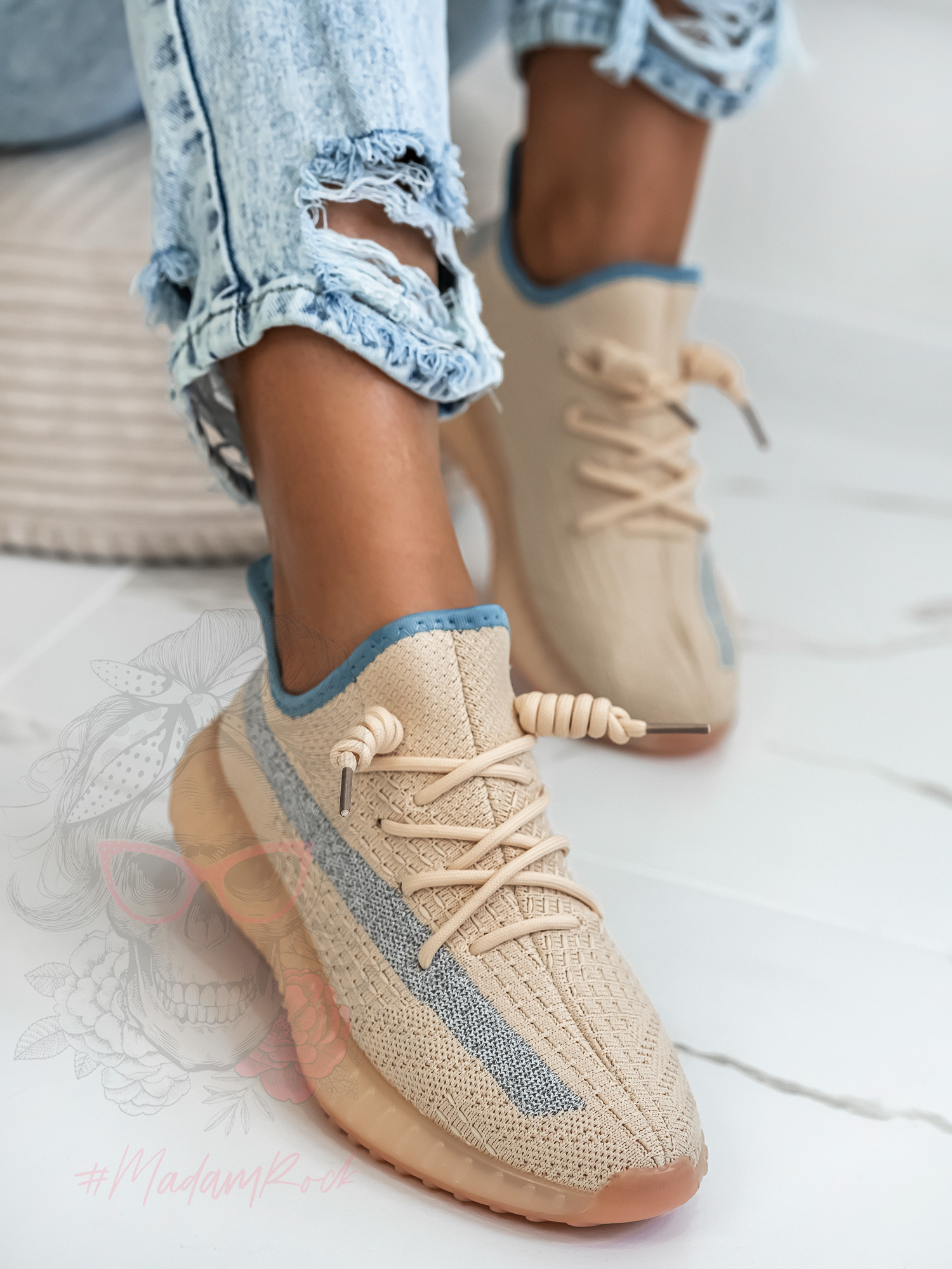 Buty sportowe Madam Faxe beżowe