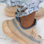 Buty sportowe Madam Faxe beżowe