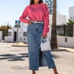 Sweter z odkrytym ramieniem Mapim różowy