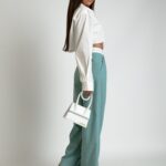 Koszula oversize do pasa Bandela biała