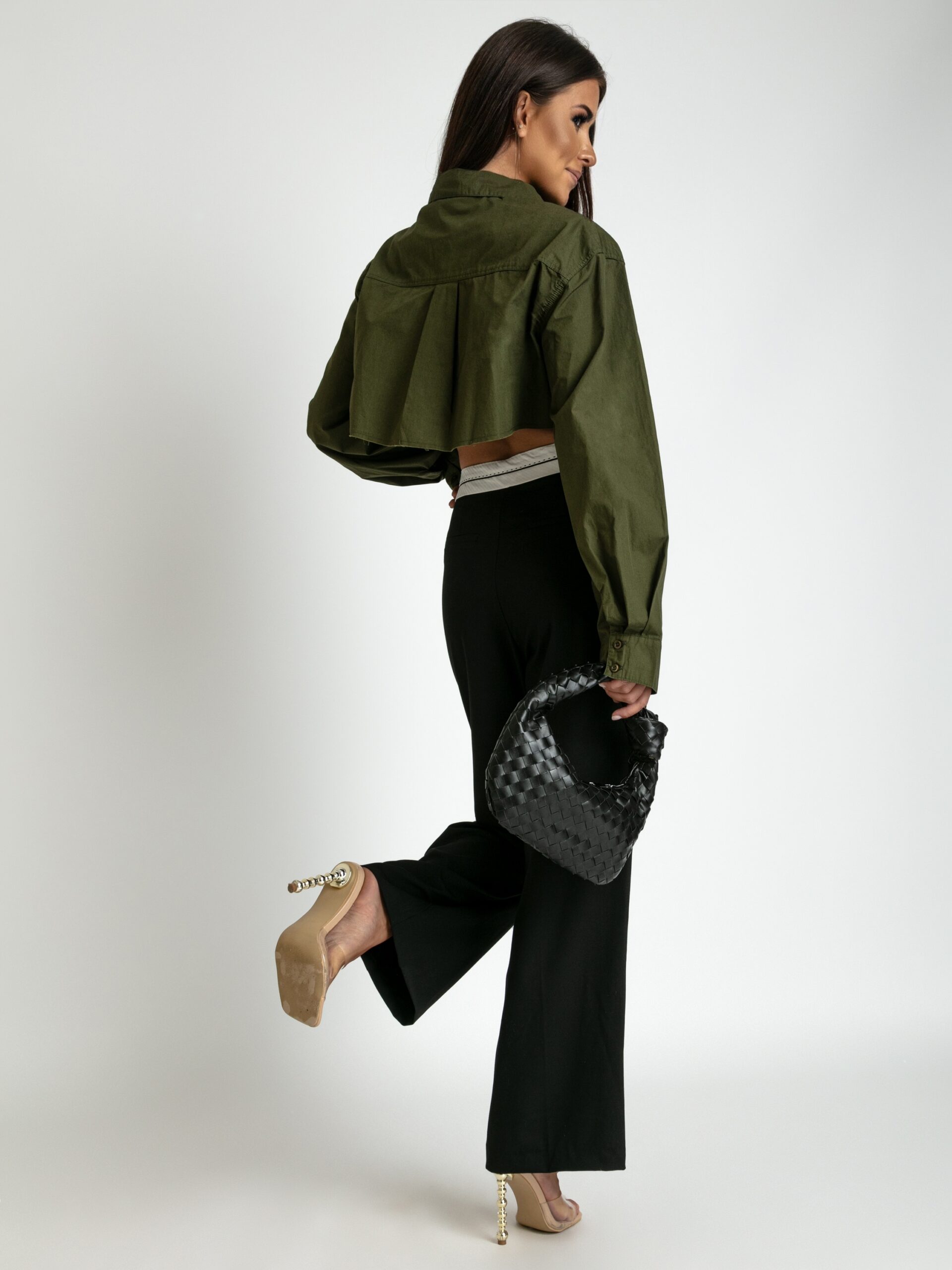 Koszula oversize do pasa Bandela khaki Koszula oversize do pasa Bandela khaki