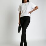 T-shirt bawełniany elegancki Viks biały