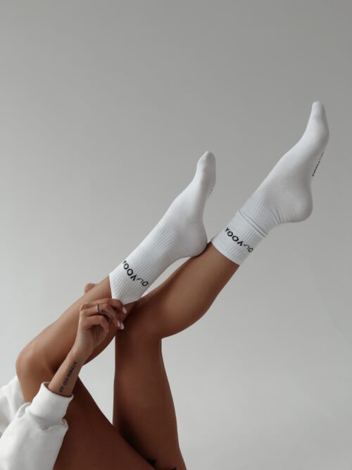 Skarpety damskie bawełniane Classic Ola Voga białe