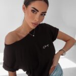 T-shirt klasyczny Lizzie Ola Voga czarny