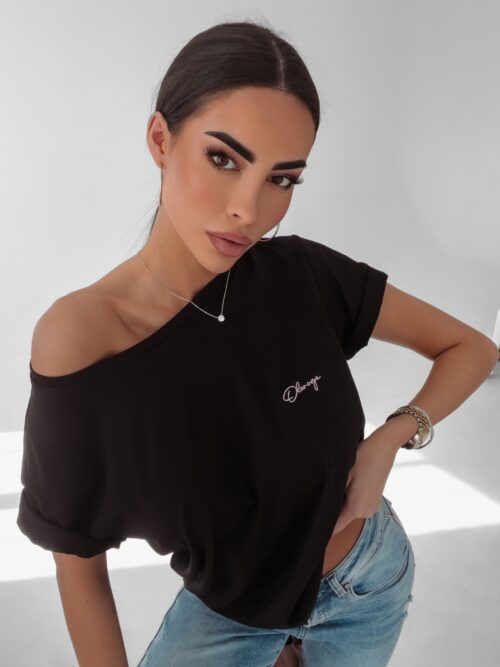 T-shirt klasyczny Lizzie Ola Voga czarny