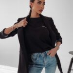 T-shirt klasyczny Lizzie Ola Voga czarny