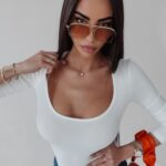 Body prążkowane Dora Ola Voga ecru