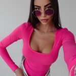 Body prążkowane Dora Ola Voga różowe