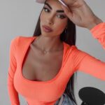 Body prążkowane Dora Ola Voga pomarańczowe