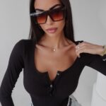 Body dopasowane Eve Ola Voga czarne