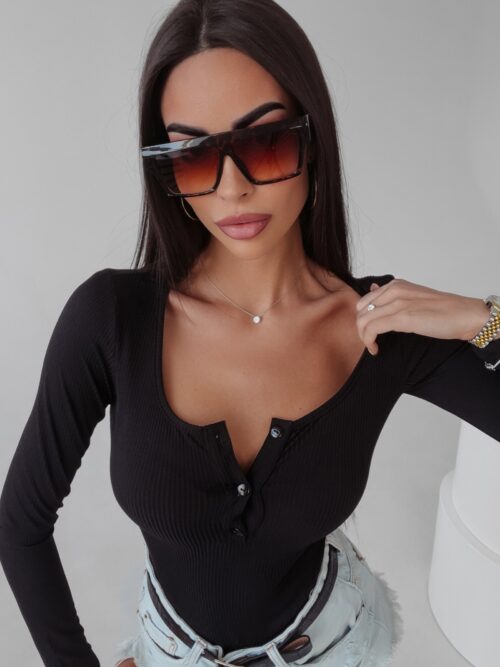 Body dopasowane Eve Ola Voga czarne