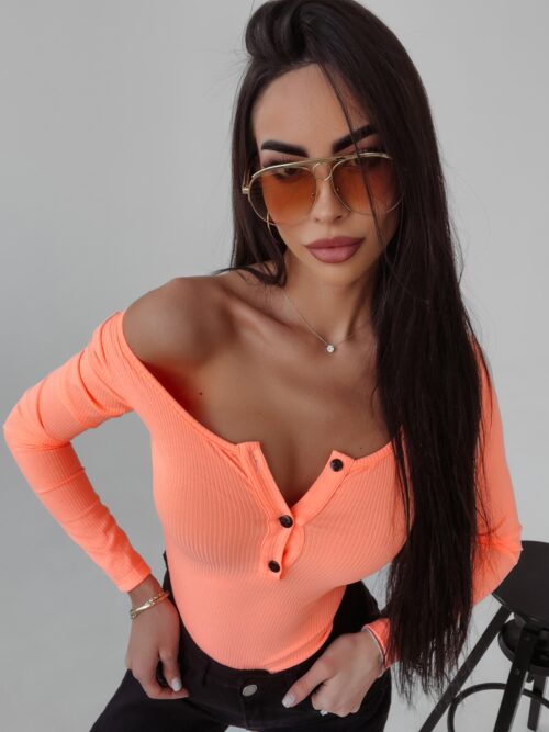 Body dopasowane Eve Ola Voga pomarańczowy