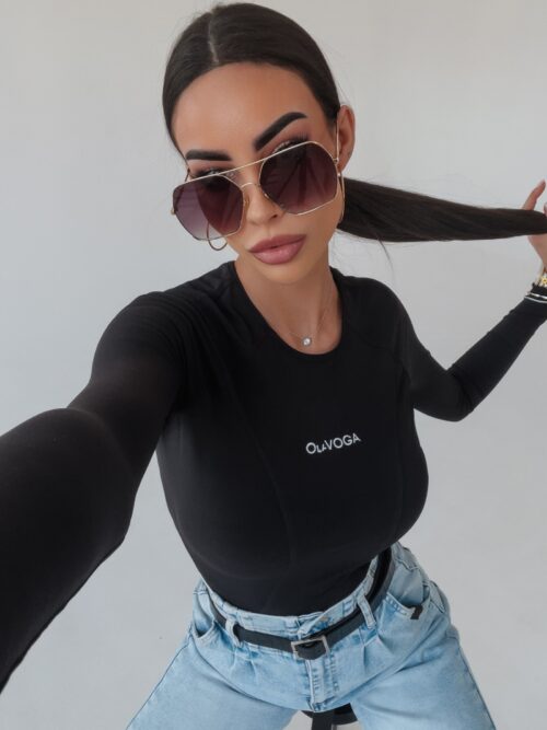 Body dopasowane Savitta Ola Voga czarne