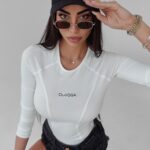 Body dopasowane Savitta Ola Voga ecru