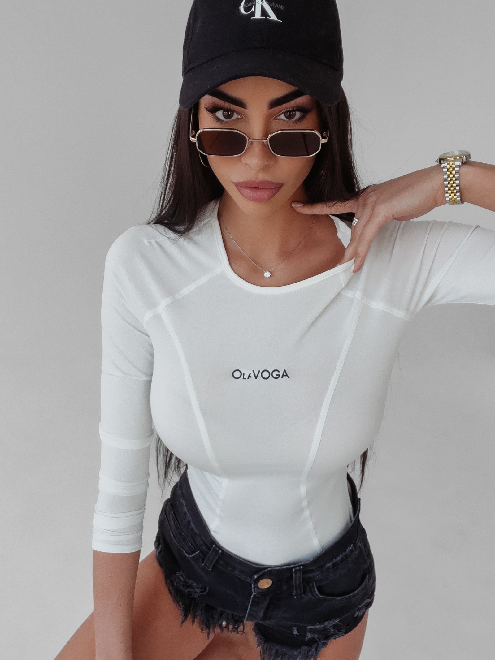 Body dopasowane Savitta Ola Voga ecru