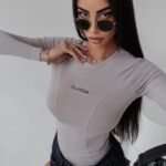 Body dopasowane Savitta Ola Voga beżowe